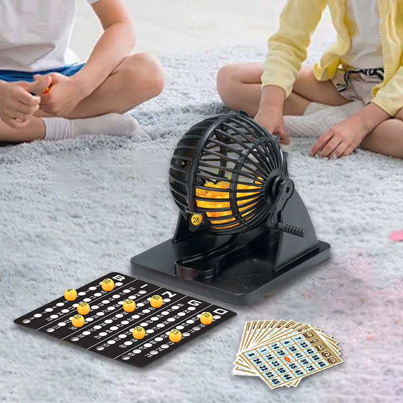 Party Games Console - Máquina de lotería de Bingo, estacas