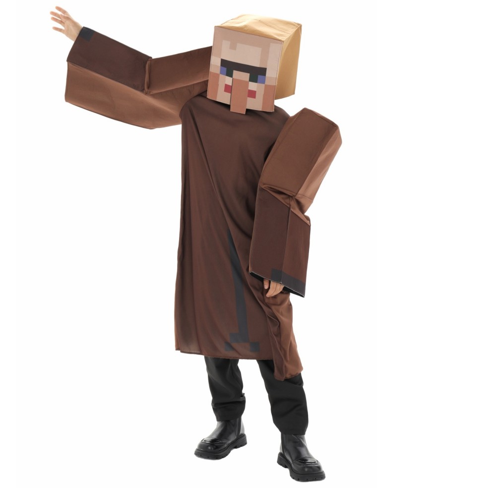 Party Games Minecraft - Disfraz de aldeano artesanal para niños,