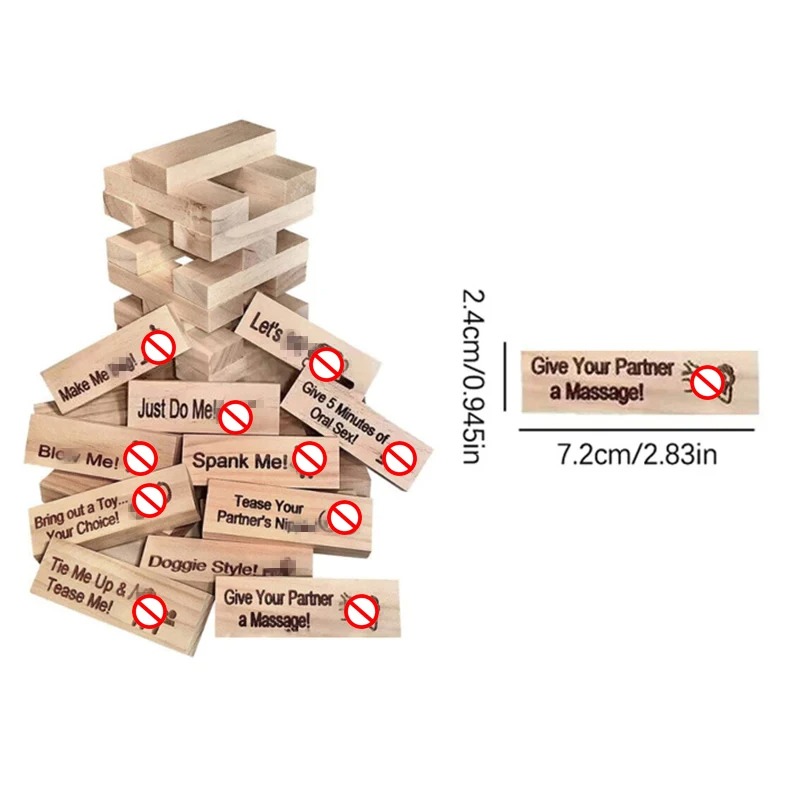 Party Games Ideas For Adults - Juego de torre de bloques de