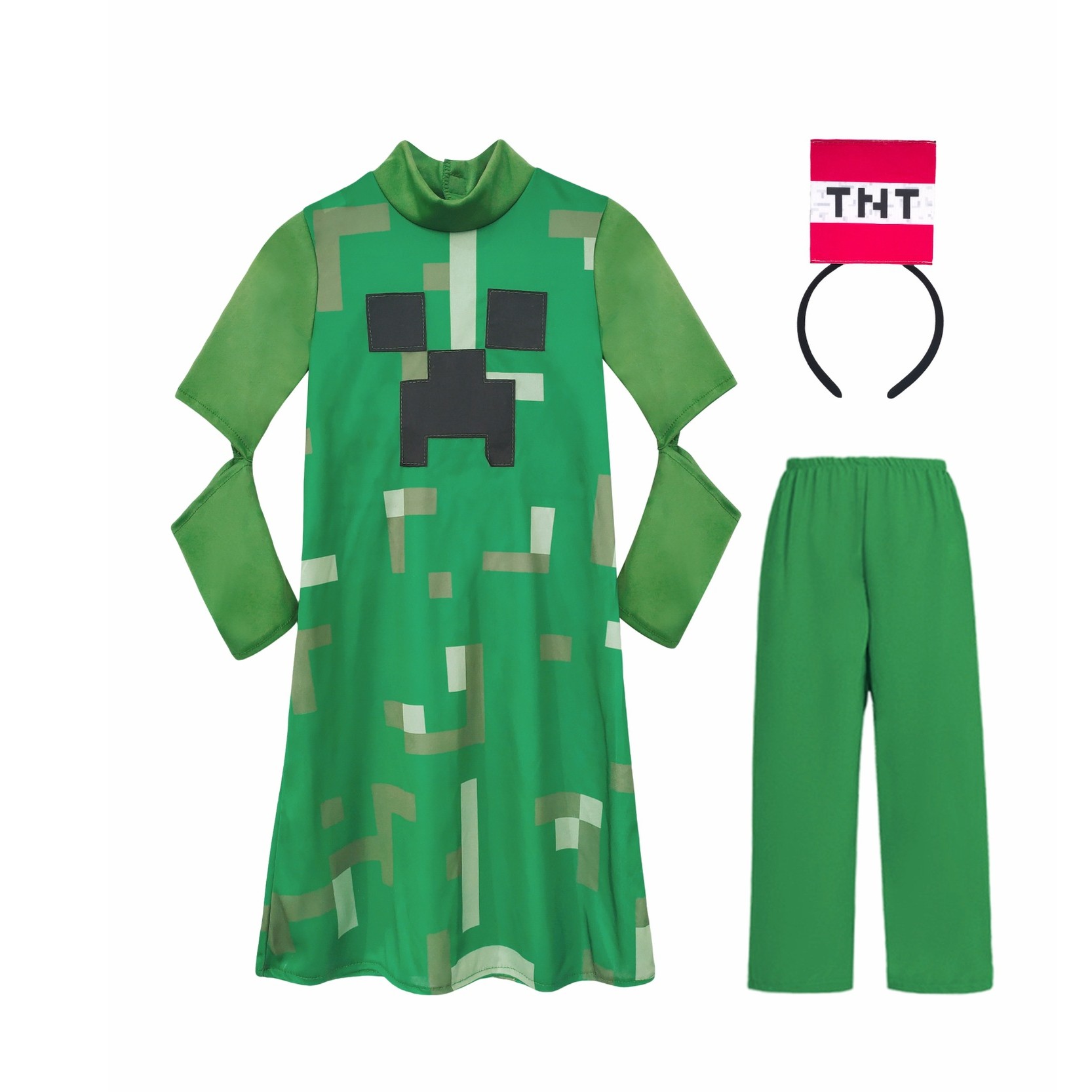 Mine Craft Creeper Girl Disfra - Party Games Minecraft reseña y precio