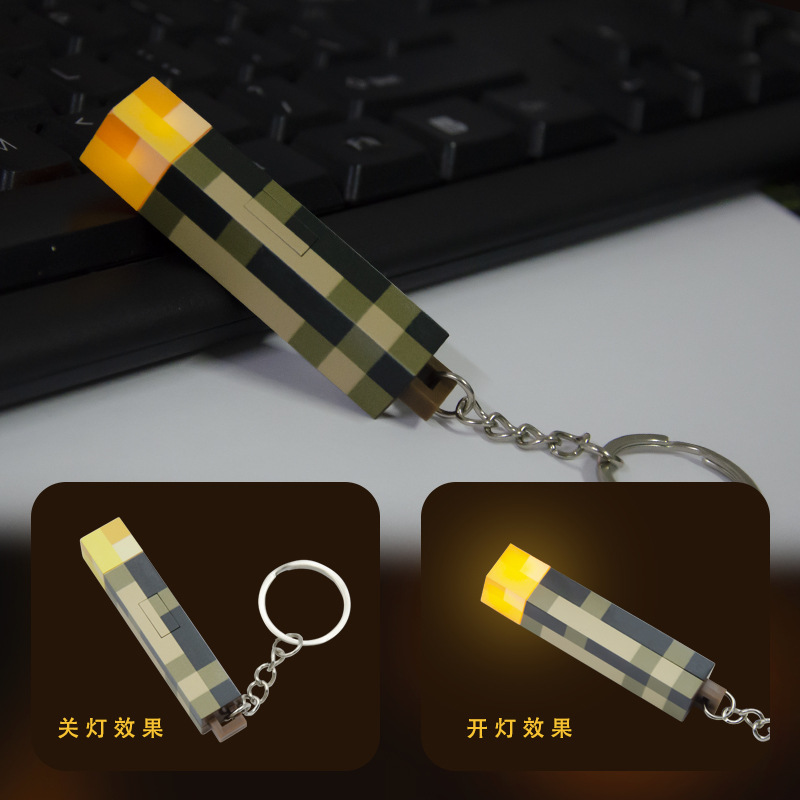 Mini linterna antorcha llavero - Party Games Minecraft reseña y precio
