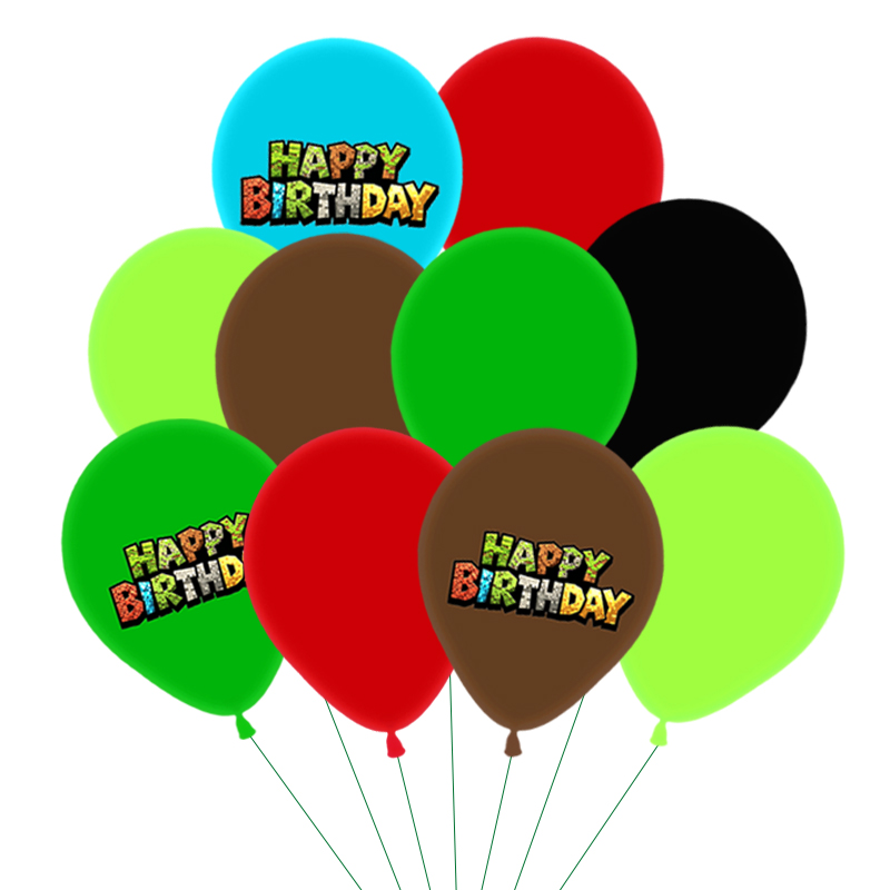 Globos Verdes con Temática de  - Party Games Minecraft reseña y precio