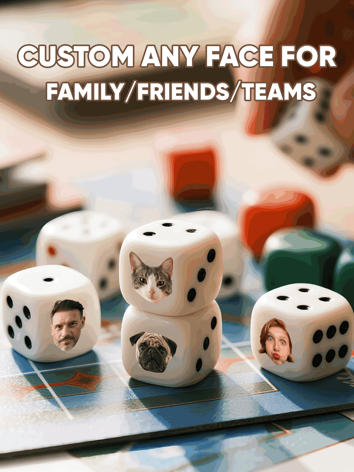 Dados Personalizados con Caras - Party Games Couple reseña y precio