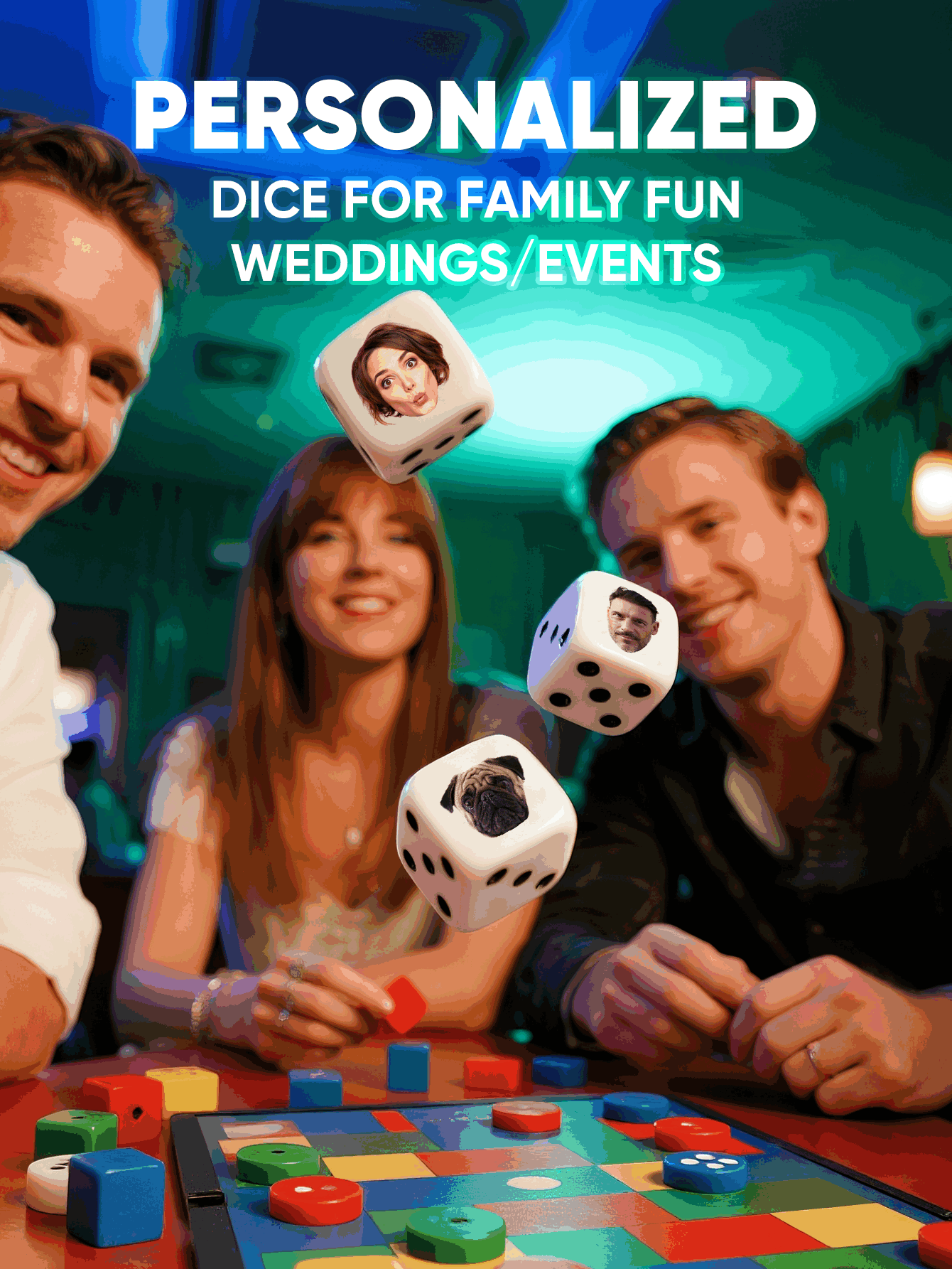 Dados Personalizados con Caras - Party Games Couple reseña y precio