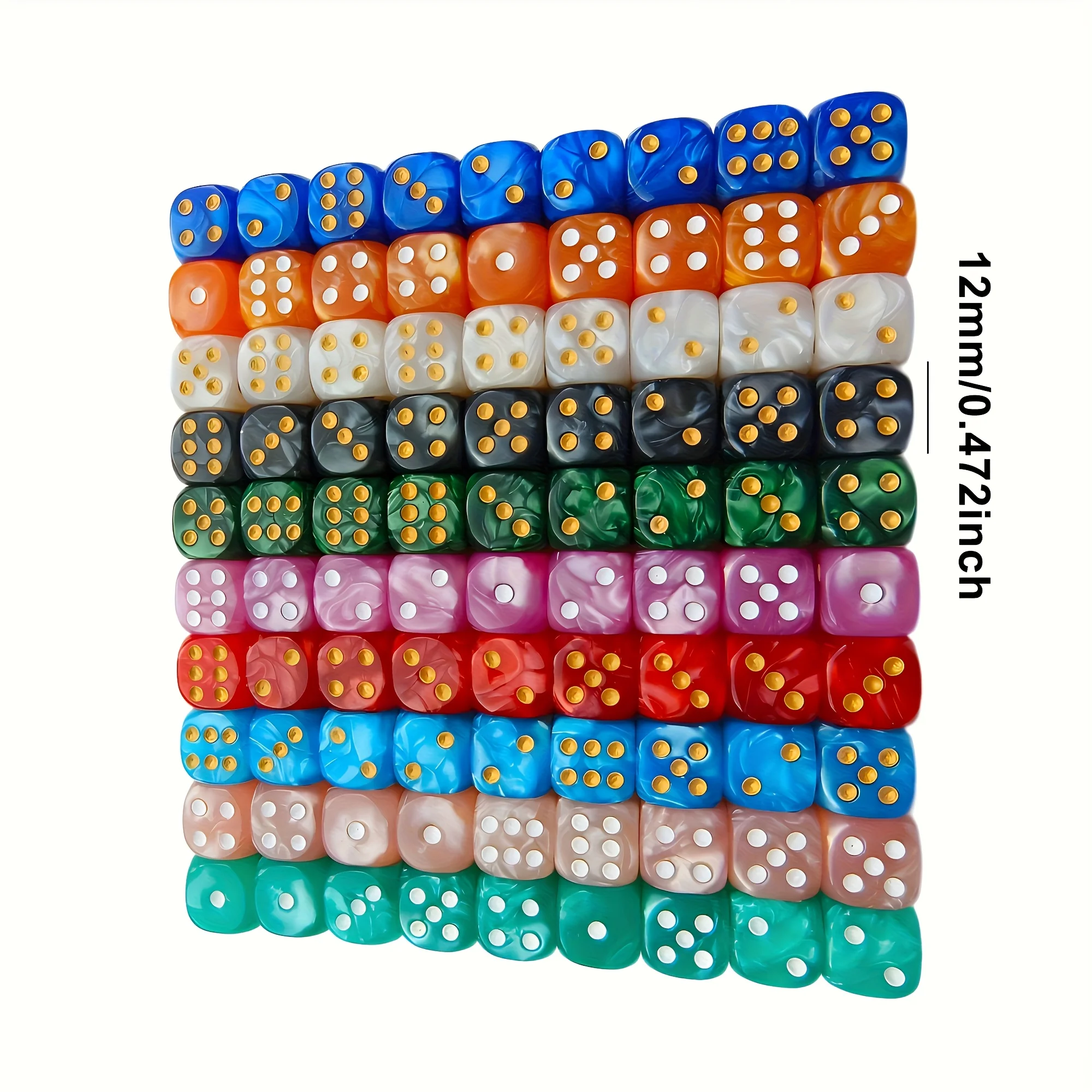 10 dados D6 de 12 mm con diseñ - Party Games Console reseña y precio