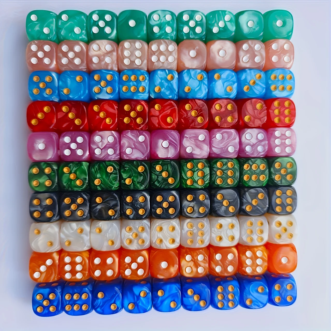 10 dados D6 de 12 mm con diseñ - Party Games Console reseña y precio