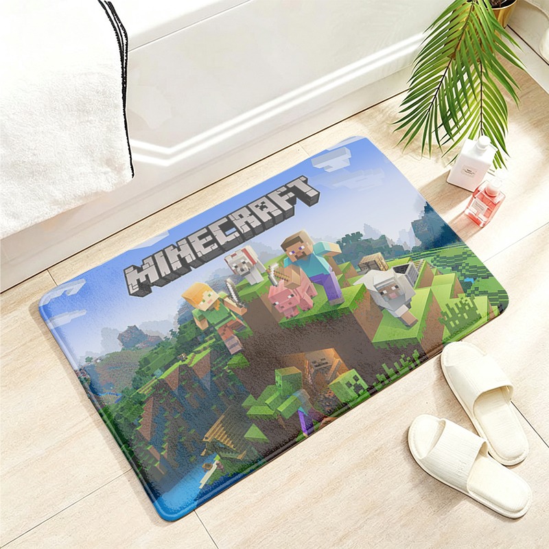 Alfombrillas de franela Minecr - Party Games Minecraft reseña y precio