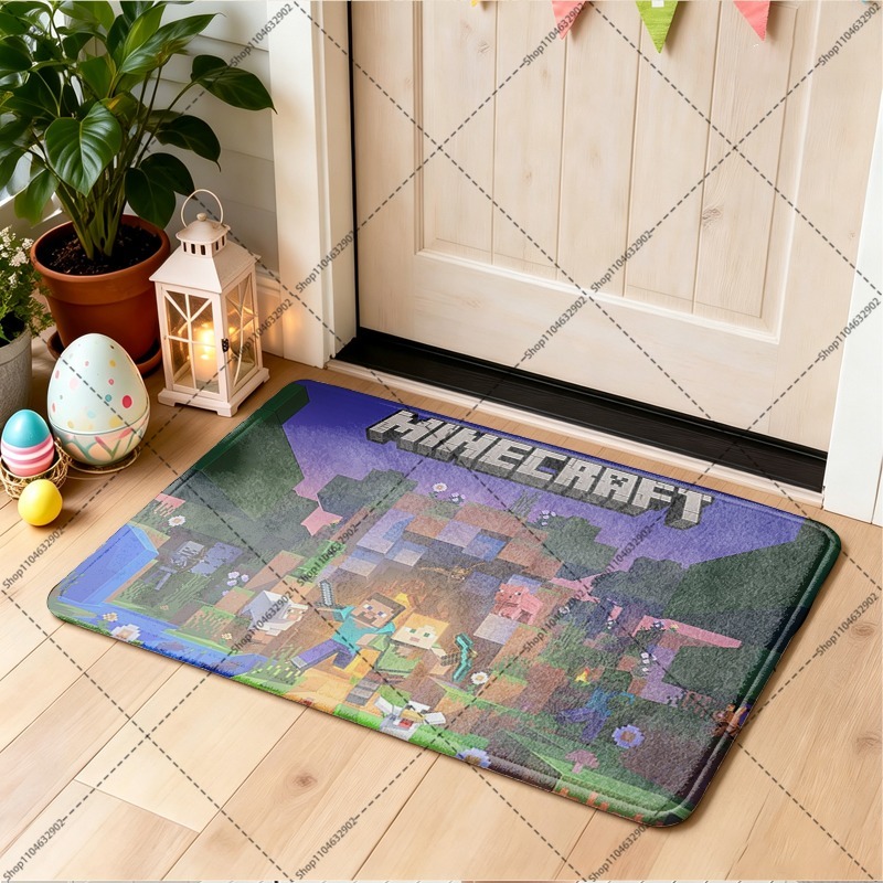Alfombrillas de franela Minecr - Party Games Minecraft reseña y precio