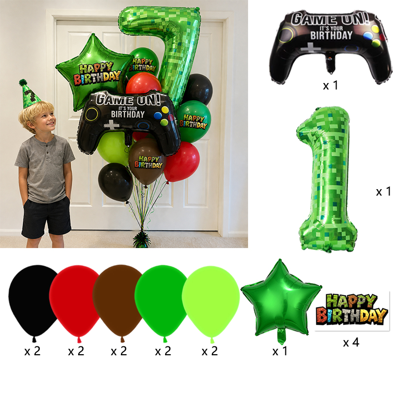 Globo de Mylar con Diseño de P - Party Games Minecraft reseña y precio