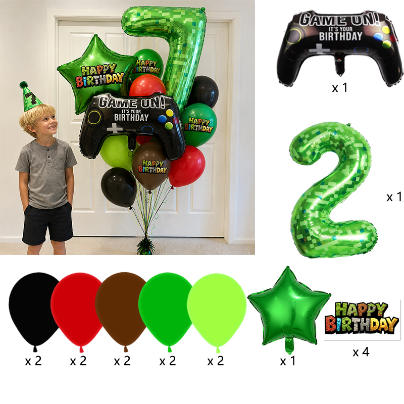 Globo de Mylar con Diseño de P - Party Games Minecraft reseña y precio