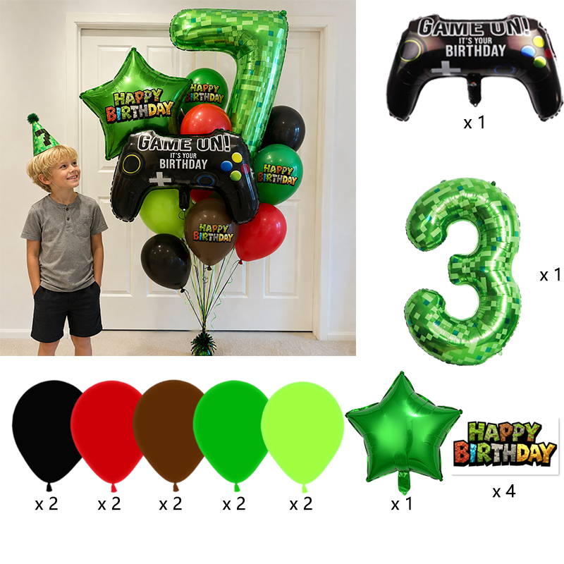 Globo de Mylar con Diseño de P - Party Games Minecraft reseña y precio